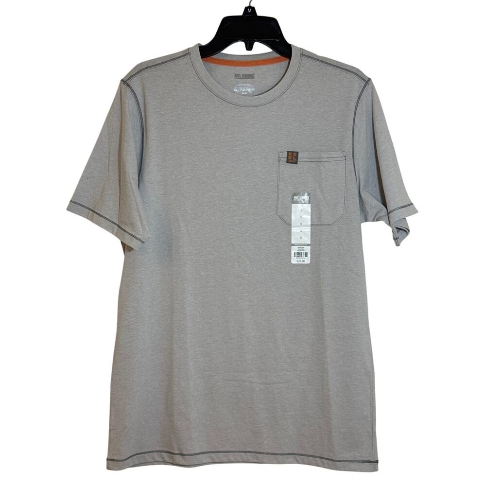 NWT Reel Legends Performance Outfitters Small Short Sleeve T-shirt Breast Pocket